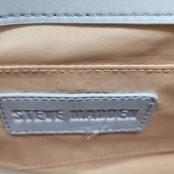 NWOT Steve Madden Cossette Blue Mini Handbag Bow Dustbag Crystal Embellished - Picture 5 of 11